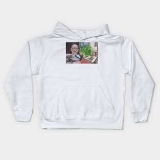 IGOR STRAVINSKY in his studio - oil portrait Kids Hoodie